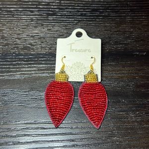 New Red and Gold Ornament Earrings